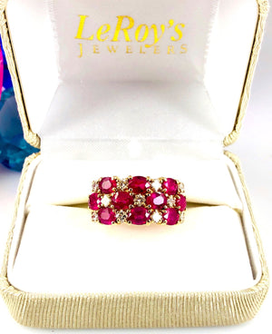Effy “Ruby Royale” Oval Ruby & Diamond Ring