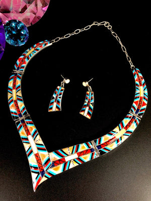 Navajo “Kaleidoscope” Inlay Set