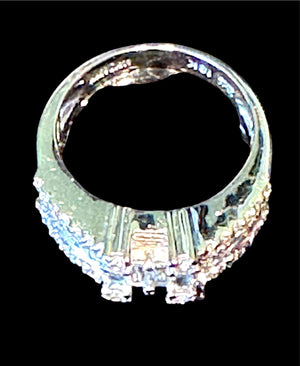 Le Vian 18K White Gold 50-Diamond Statement Ring
