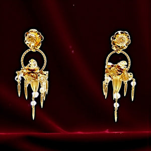 1954 Napier “Basket” Earrings — Marilyn Monroe
