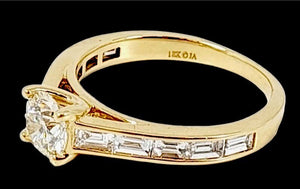 James Allen 18K Diamond Baguette Ring