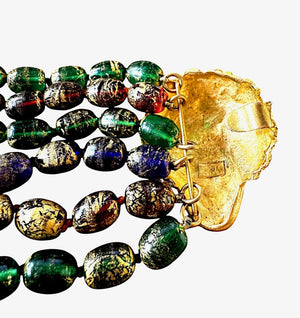 Isabel Canovas Maison Gripoix “Lady Face” Bracelet