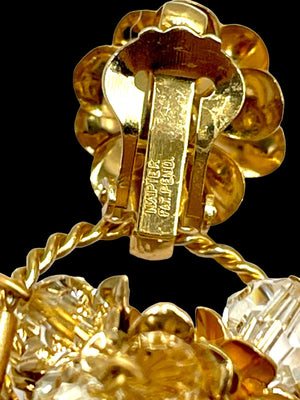 1954 Napier “Basket” Earrings — Marilyn Monroe