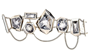 Atelier Swarovski x Jean Paul Gaultier "Reverse" Necklace, Bracelet & Ring Set, New in Box
